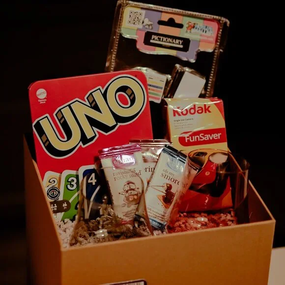 Valentine’s Day Date Night Gift Box Set: Retro Game Night Kit